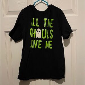 Place Black Tee with Neon Green Graphic